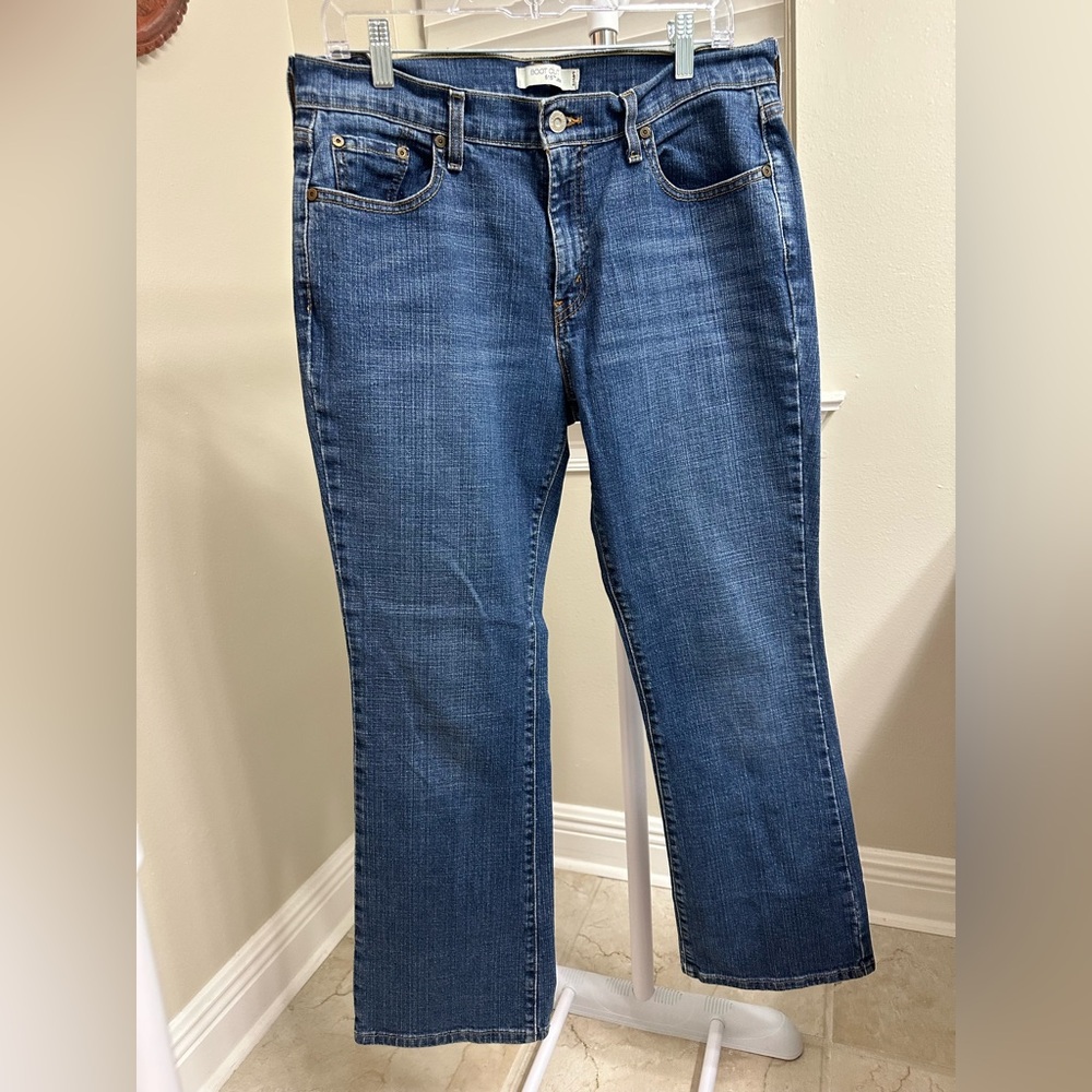 Classic Blue Denim Jeans, Levi 515, Stone Wash, 12